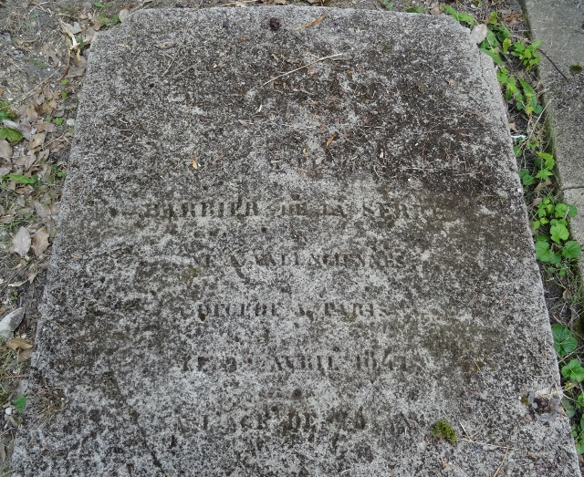 Cimetière du Père Lachaise - APPL - BARBIER DE LA SERRE Nicolas Marie ...